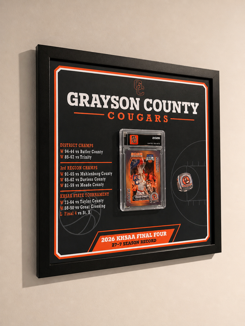 Grayson County Cougars Magnetic Trading Card Display (Copy)